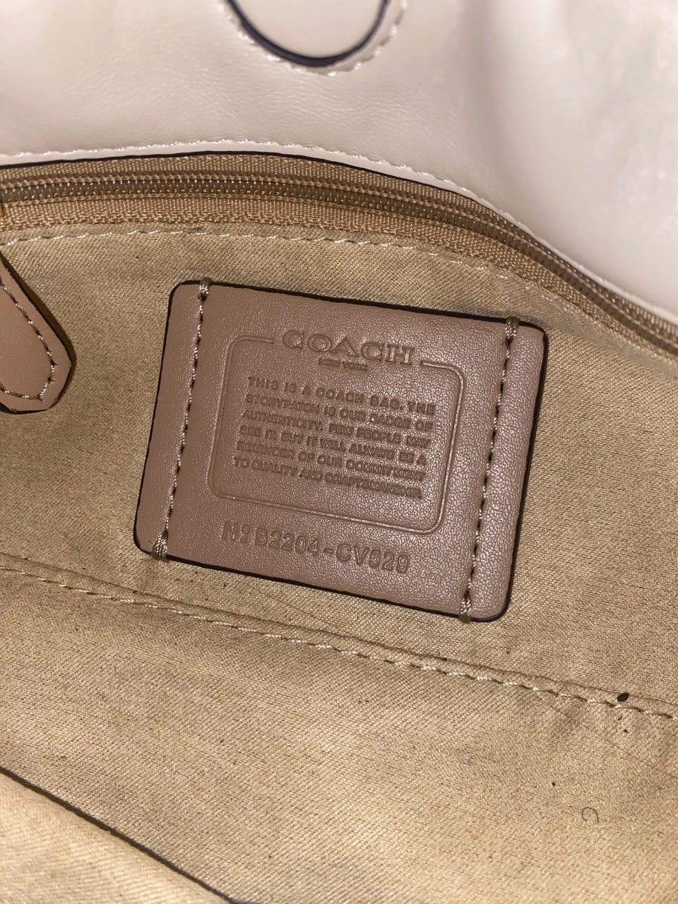 bolsa mala Coach Faye Shoulder beige crème lindissima sans défauts – photo 12